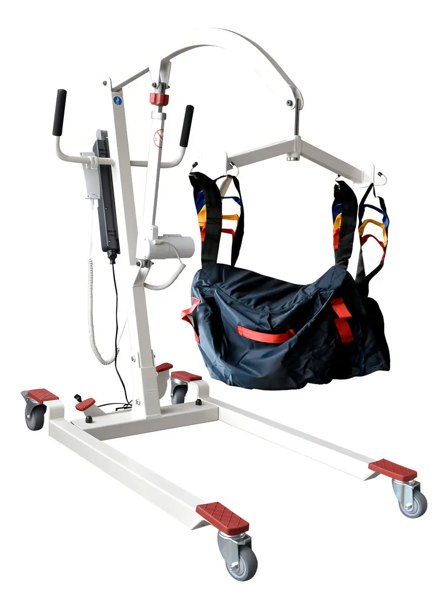 Grúa Eléctrica Para Paciente 185 Kg Con Cabestrillo Acojinado